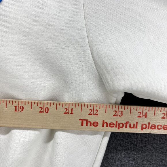 SHEIN Hoodie Womens XS White EZwear Blue Letter Graphic Drawstring Sweatshirt - Picture 10 of 16